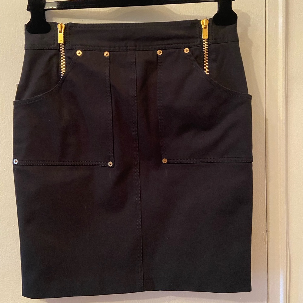 Michael Kors Pockets & zippers Front Pencil Skirt